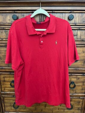 Ralph Lauren Men’s Red Polo Shirt Classic Fit